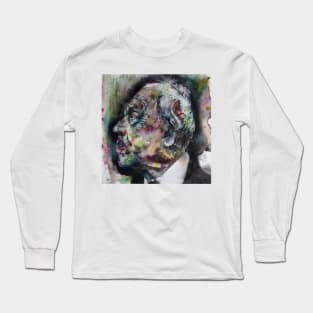 BORGES - watercolor portrait .6 Long Sleeve T-Shirt